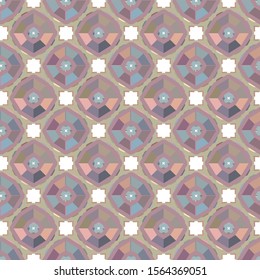 Seamless geometric ornamental vector pattern. Abstract background
