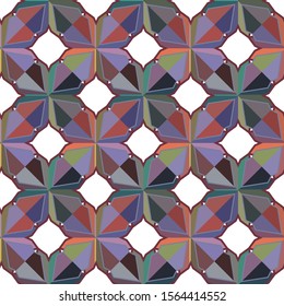 Seamless geometric ornamental vector pattern. Abstract background