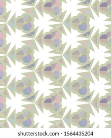 Seamless geometric ornamental vector pattern. Abstract background