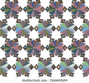 Seamless geometric ornamental vector pattern. Abstract background