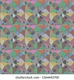 Seamless geometric ornamental vector pattern. Abstract background