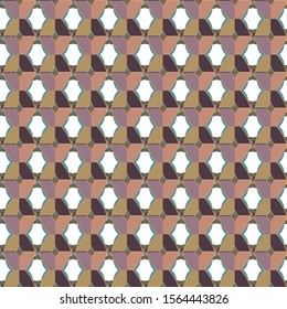 Seamless geometric ornamental vector pattern. Abstract background