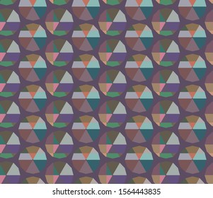 Seamless geometric ornamental vector pattern. Abstract background