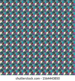 Seamless geometric ornamental vector pattern. Abstract background