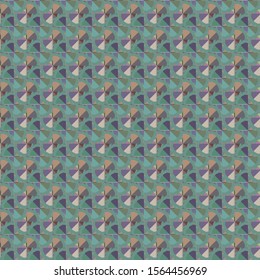 Seamless geometric ornamental vector pattern. Abstract background