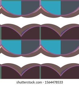 Seamless geometric ornamental vector pattern. Abstract background