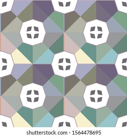 Seamless geometric ornamental vector pattern. Abstract background