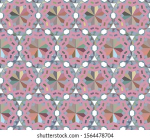 Seamless geometric ornamental vector pattern. Abstract background