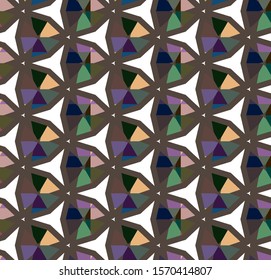Seamless geometric ornamental vector pattern. Abstract background