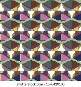Seamless geometric ornamental vector pattern. Abstract background