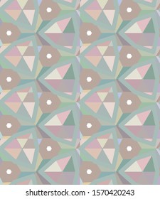 Seamless geometric ornamental vector pattern. Abstract background