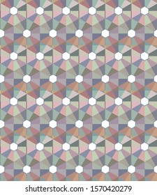 Seamless geometric ornamental vector pattern. Abstract background
