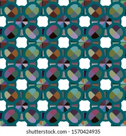 Seamless geometric ornamental vector pattern. Abstract background