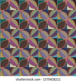 Seamless geometric ornamental vector pattern. Abstract background