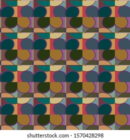 Seamless geometric ornamental vector pattern. Abstract background