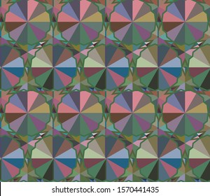 Seamless geometric ornamental vector pattern. Abstract background