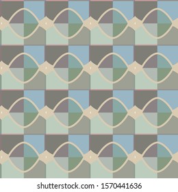 Seamless geometric ornamental vector pattern. Abstract background