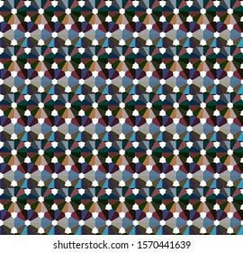 Seamless geometric ornamental vector pattern. Abstract background