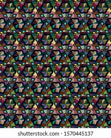 Seamless geometric ornamental vector pattern. Abstract background