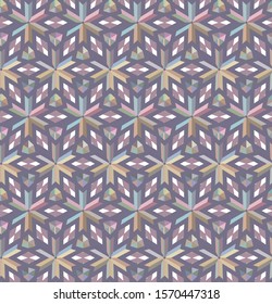 Seamless geometric ornamental vector pattern. Abstract background