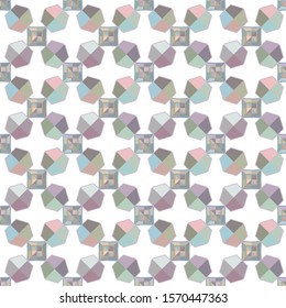 Seamless geometric ornamental vector pattern. Abstract background
