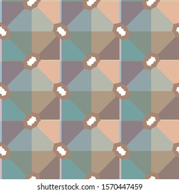 Seamless geometric ornamental vector pattern. Abstract background