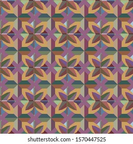 Seamless geometric ornamental vector pattern. Abstract background