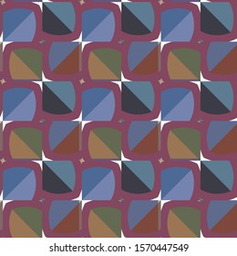 Seamless geometric ornamental vector pattern. Abstract background