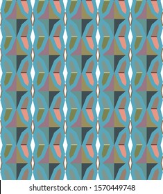 Seamless geometric ornamental vector pattern. Abstract background