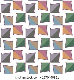 Seamless geometric ornamental vector pattern. Abstract background