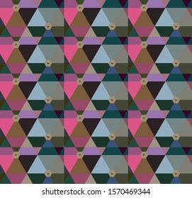 Seamless geometric ornamental vector pattern. Abstract background