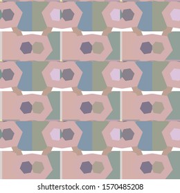 Seamless geometric ornamental vector pattern. Abstract background