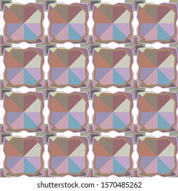 Seamless geometric ornamental vector pattern. Abstract background