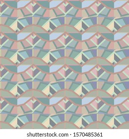 Seamless geometric ornamental vector pattern. Abstract background