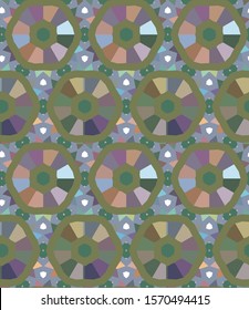 Seamless geometric ornamental vector pattern. Abstract background