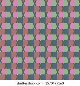 Seamless geometric ornamental vector pattern. Abstract background