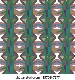 Seamless geometric ornamental vector pattern. Abstract background