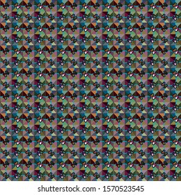 Seamless geometric ornamental vector pattern. Abstract background