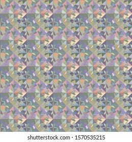 Seamless geometric ornamental vector pattern. Abstract background
