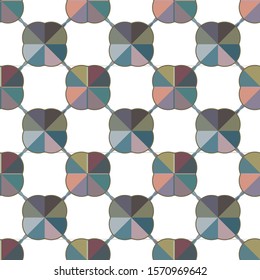 Seamless geometric ornamental vector pattern. Abstract background