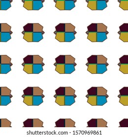 Seamless geometric ornamental vector pattern. Abstract background