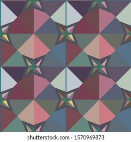 Seamless geometric ornamental vector pattern. Abstract background