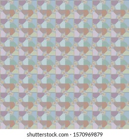 Seamless geometric ornamental vector pattern. Abstract background
