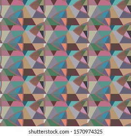 Seamless geometric ornamental vector pattern. Abstract background