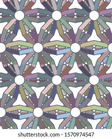 Seamless geometric ornamental vector pattern. Abstract background