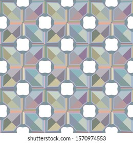 Seamless geometric ornamental vector pattern. Abstract background