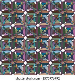 Seamless geometric ornamental vector pattern. Abstract background