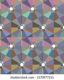 Seamless geometric ornamental vector pattern. Abstract background