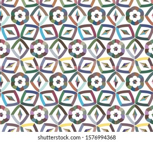 Seamless geometric ornamental vector pattern. Abstract background