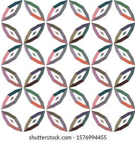 Seamless geometric ornamental vector pattern. Abstract background
